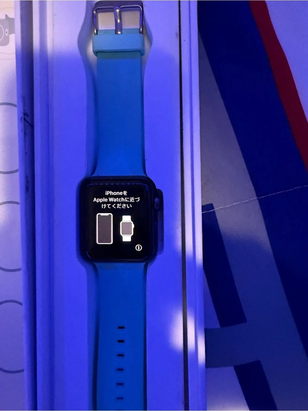 Apple Smartwatch with Mint Teal Sport Band(series 2)